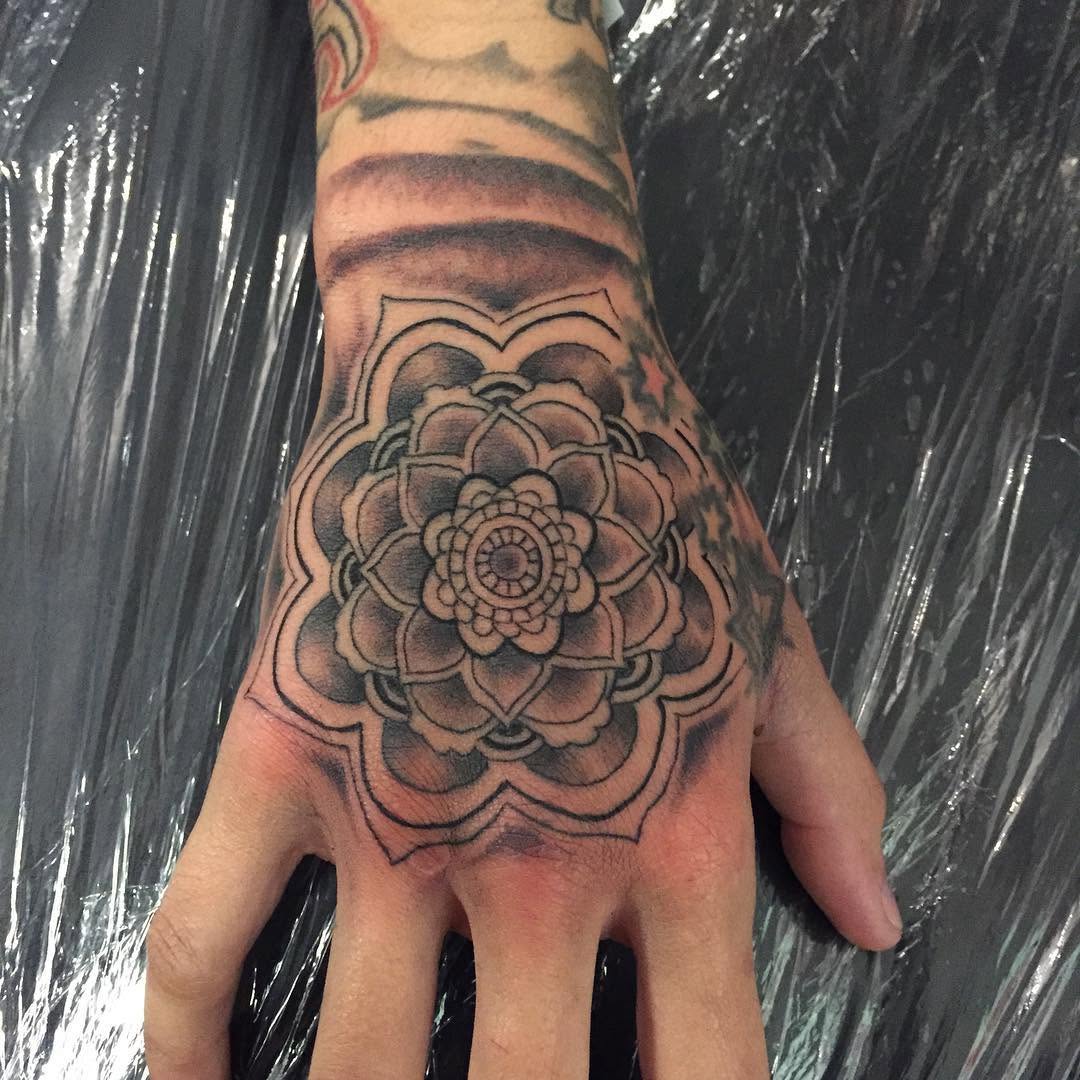 Tattoo by @chrisinkdup — geometric, dotwork
