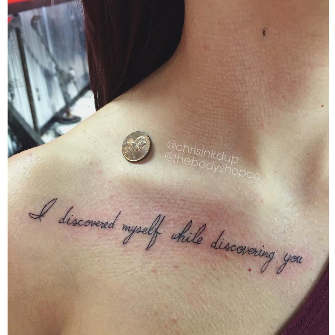 Tattoo by @chrisinkdup — lettering_script, fine_line