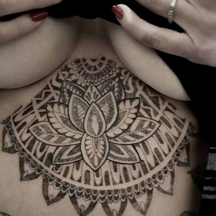 Tattoo by @kabirray11 — dotwork, ornamental