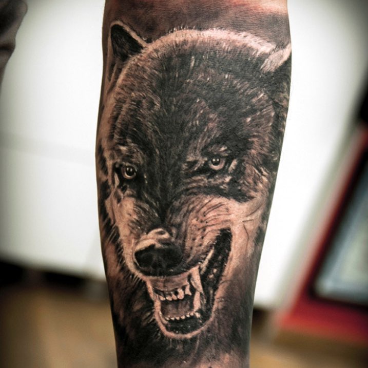 Tattoo by @ozzyblacklinetattoo — realism, black_and_grey