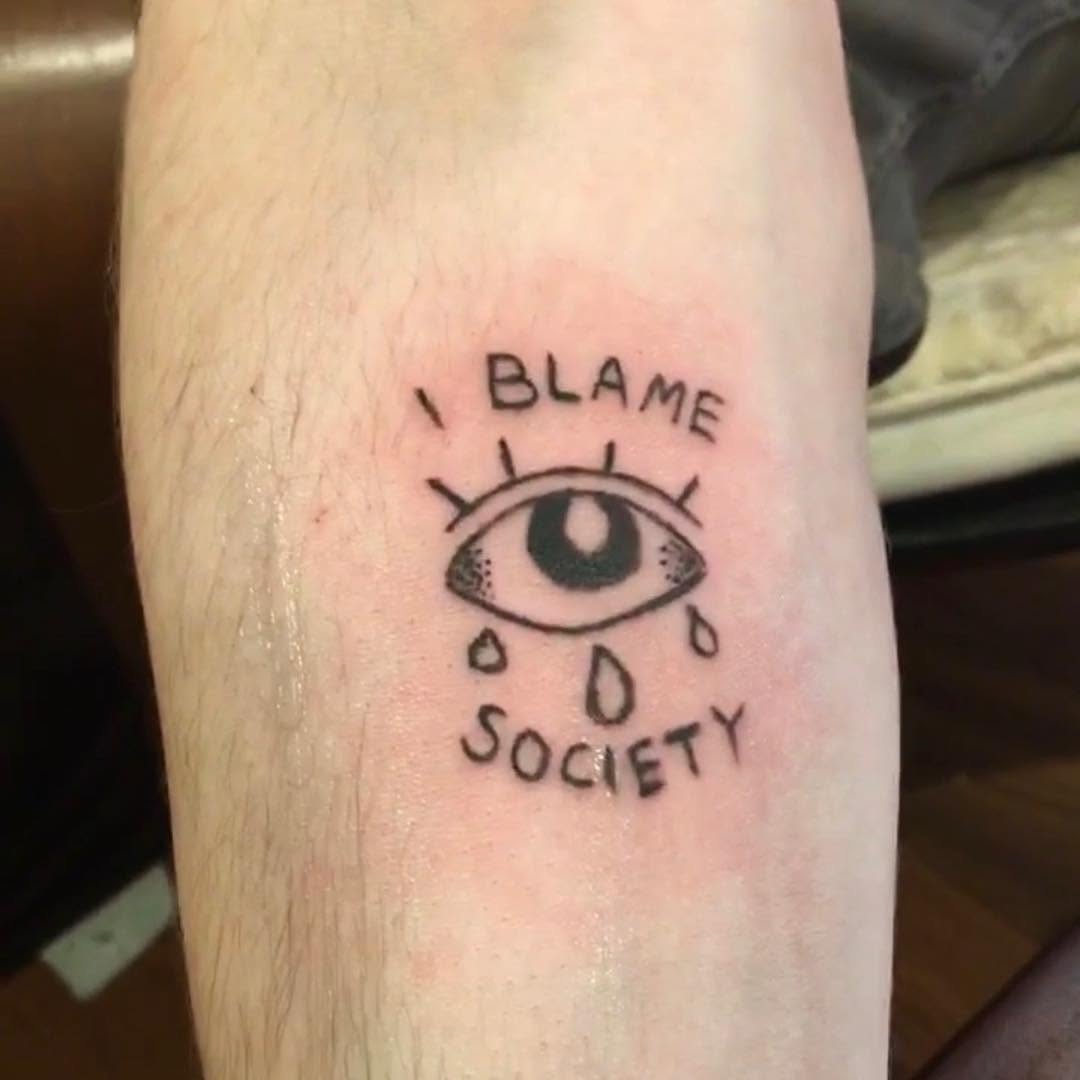 Tattoo by @beantowntats โ ignorant, lettering_script