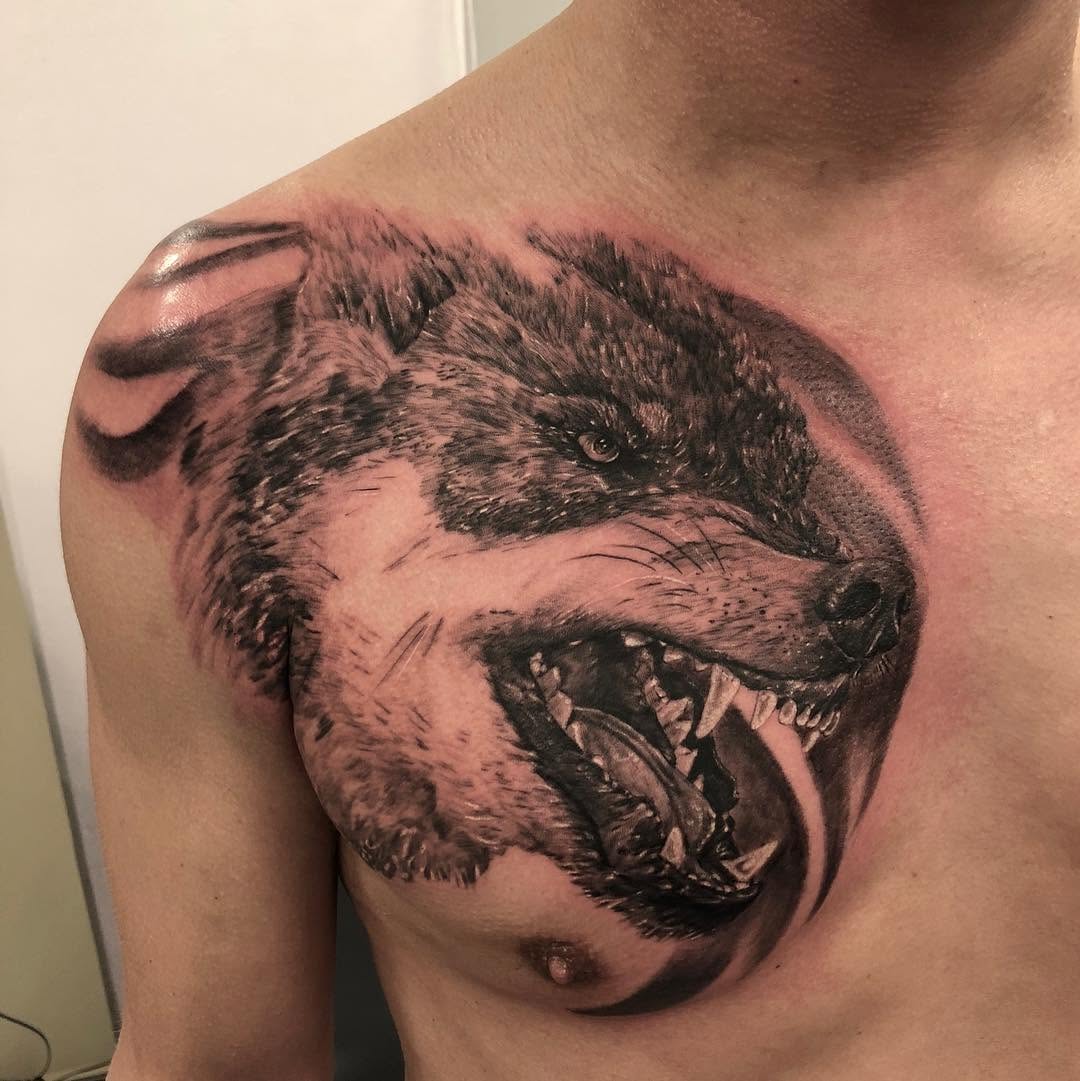 Tattoo by @ozzyblacklinetattoo — realism, black_and_grey