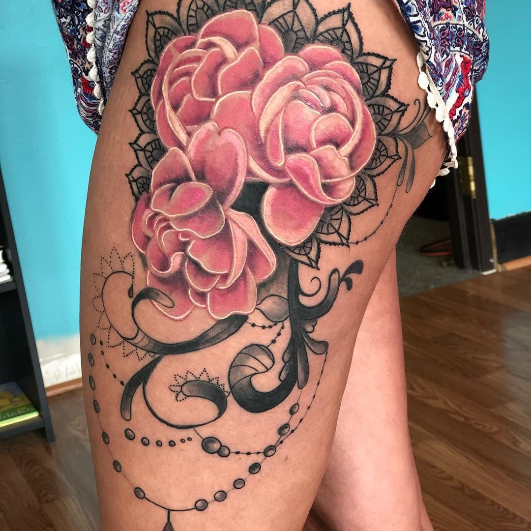 Tattoo by @tattoosby_jim — realism, ornamental