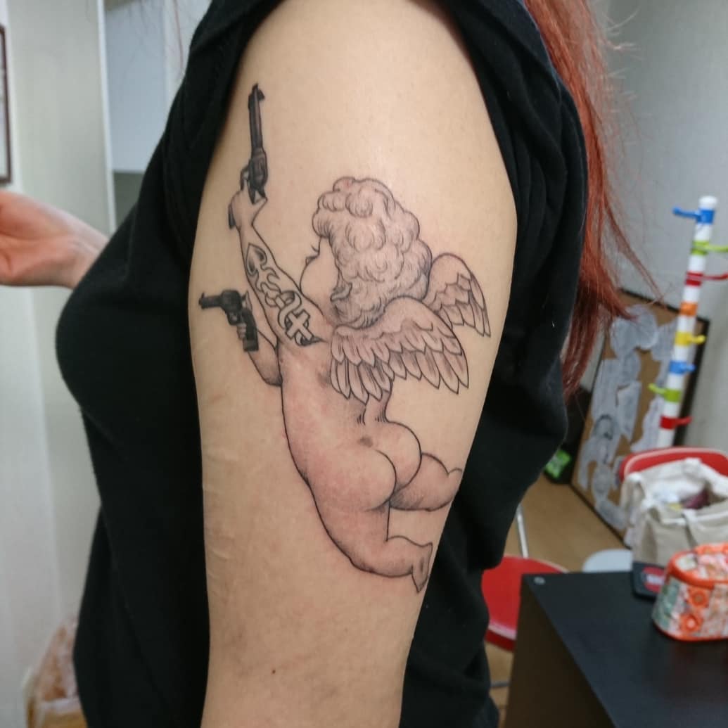 Tattoo by @horiyamadaichi — black_and_grey
