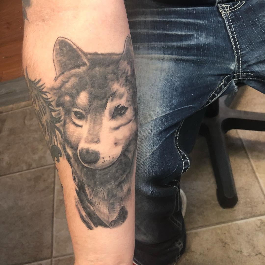 Tattoo by @tattoosby_jim — realism, black_and_grey