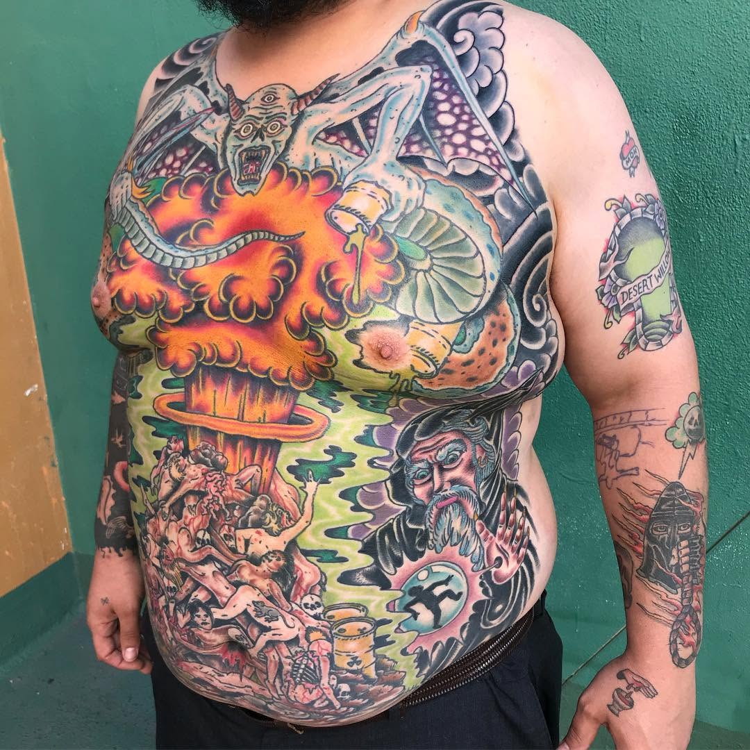 Tattoo by @andrewmammoth — neo_traditional, black_and_grey