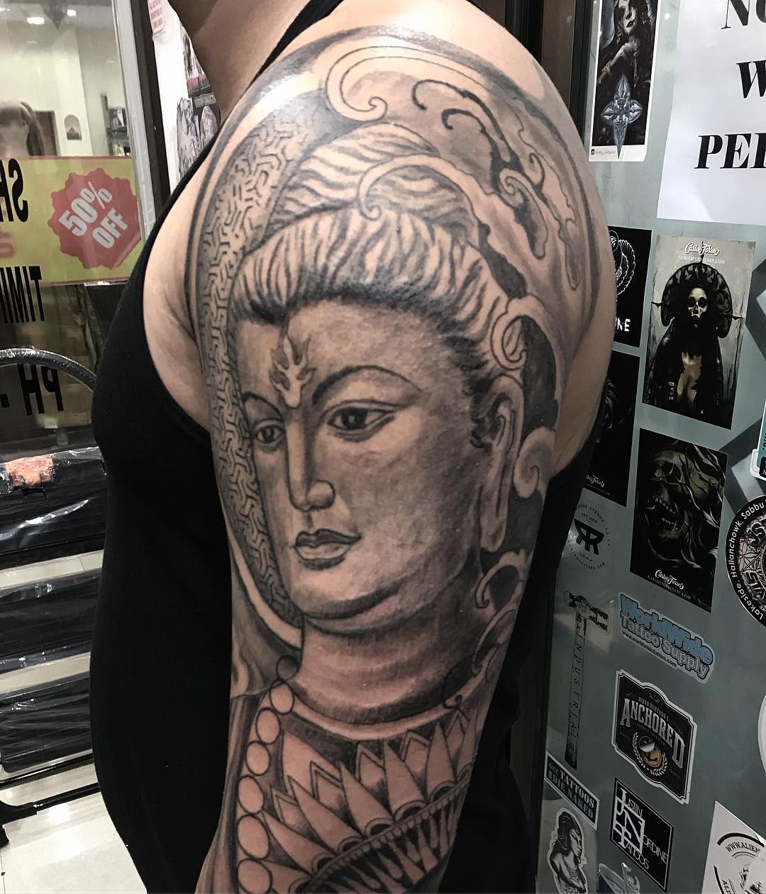 Tattoo by @kabirray11 — realism, black_and_grey