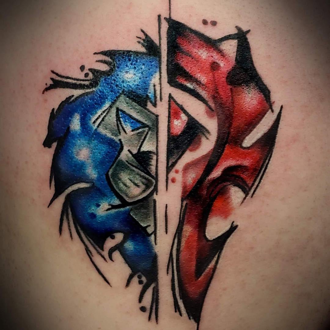 Tattoo by @tattoobob5337 — illustrative, trash_polka