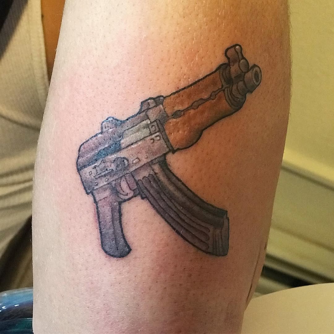 Tattoo by @chrisinkdup — illustrative, black_and_grey