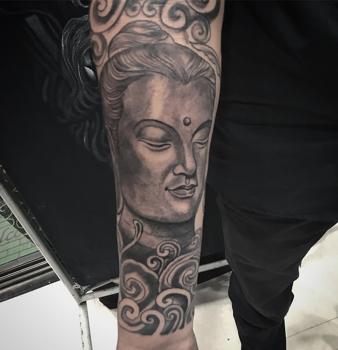 Tattoo by @kabirray11 — realism, black_and_grey