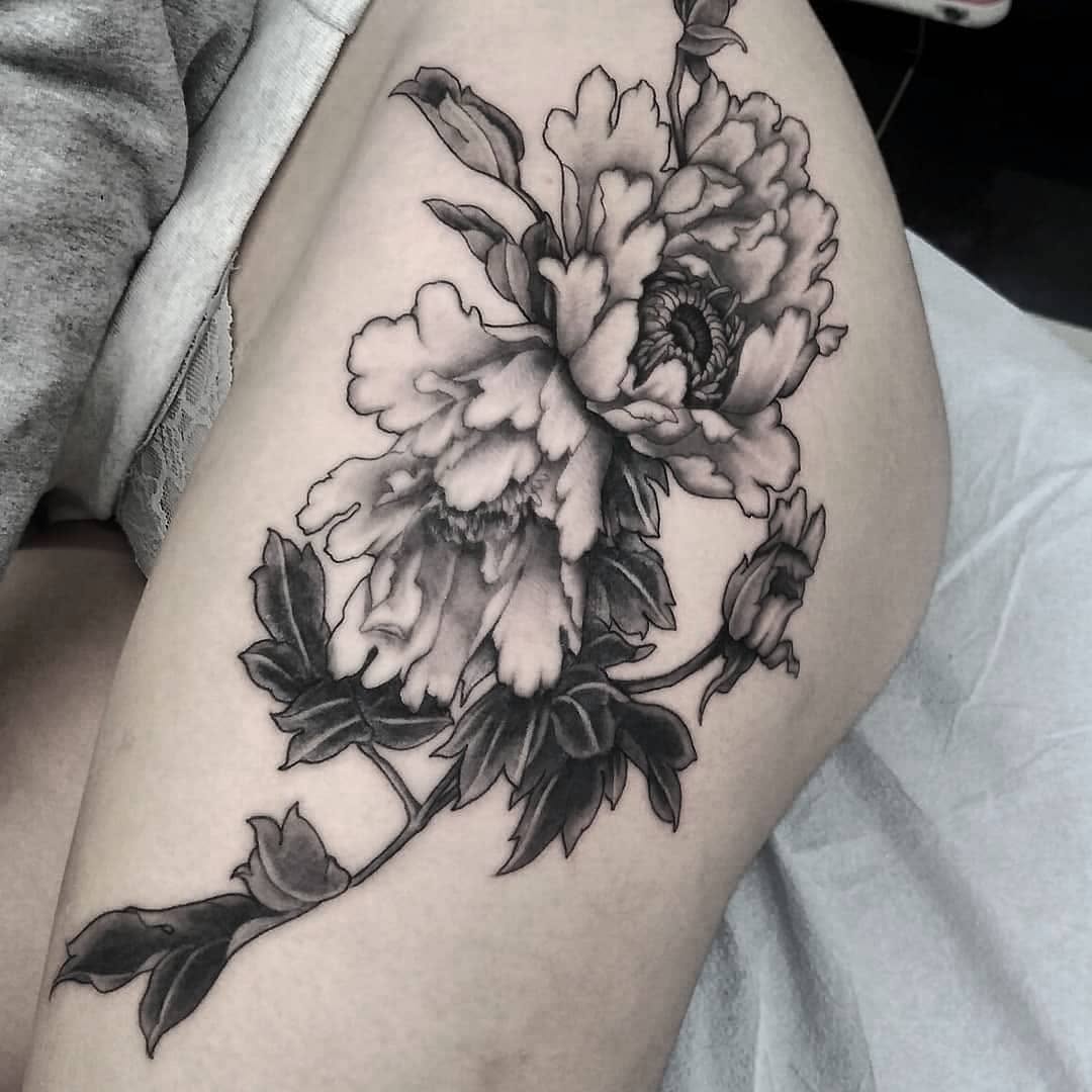 Tattoo by @blackbird_okinawa — black_and_grey, realism