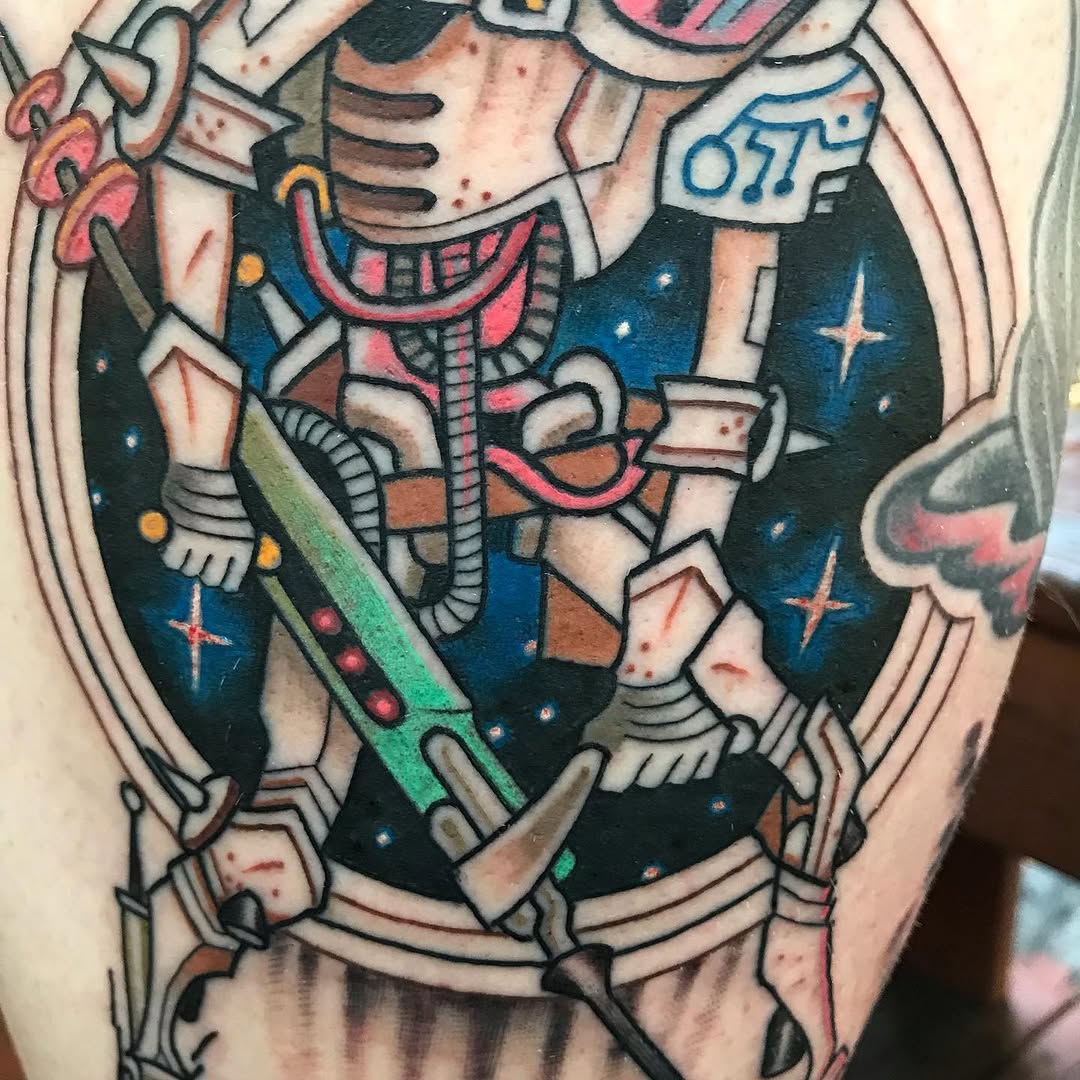 Tattoo by @wonkytiger β illustrative, new_school