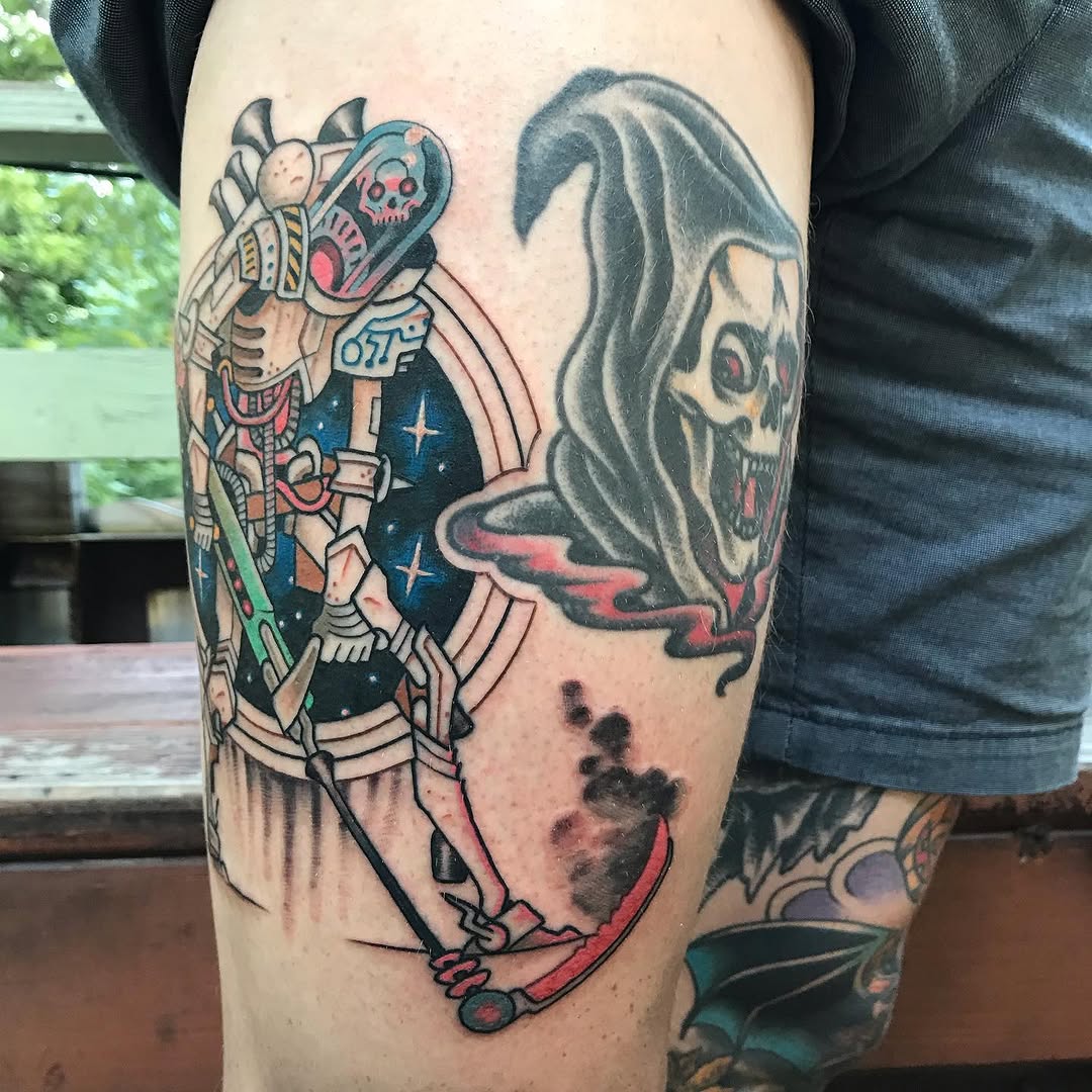 Tattoo by @wonkytiger β illustrative, new_school