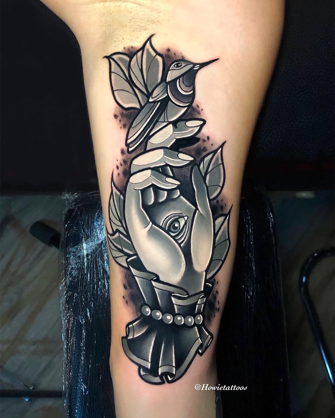 Tattoo by @howietattoos β neo_traditional, black_and_grey