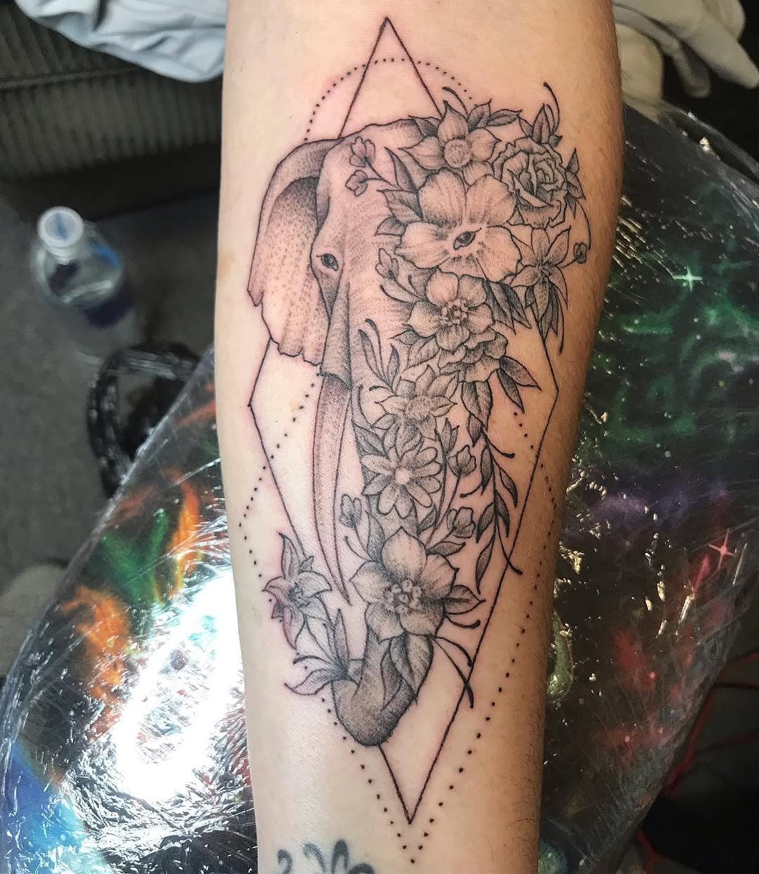Tattoo by @chrisinkdup — illustrative, black_and_grey