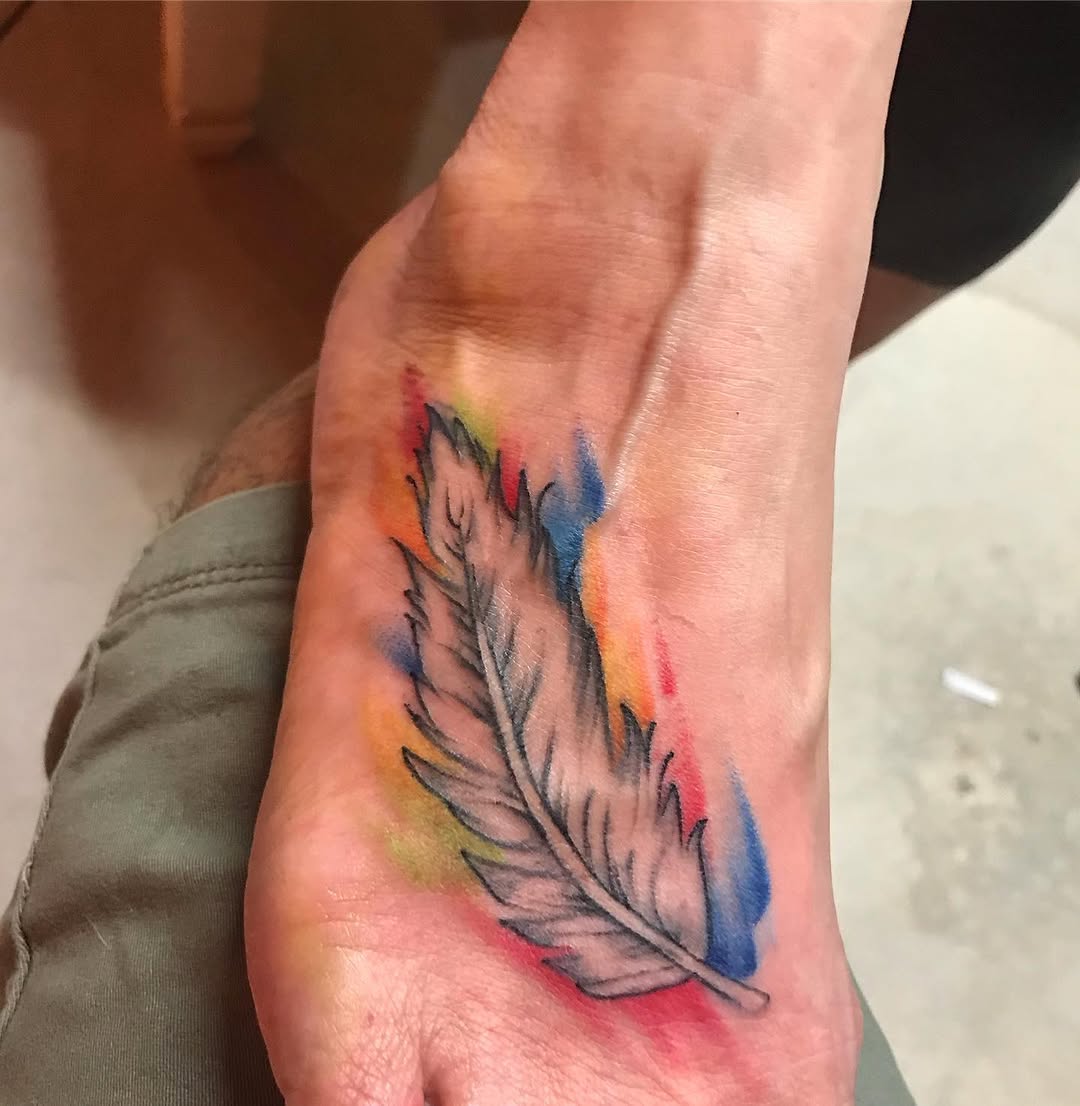 Tattoo by @chrisinkdup — illustrative, watercolor
