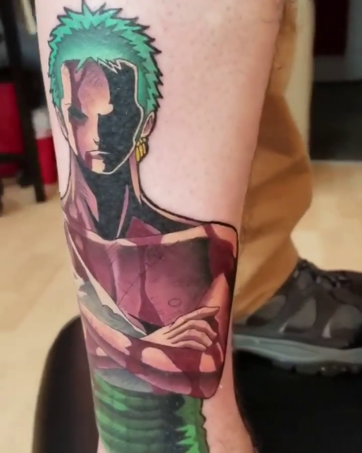 Tattoo by @gwai_lo_joe — anime, realism