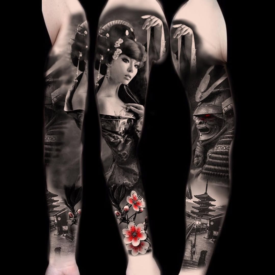 Tattoo by @sim_camillonitattoos โ realism, japanese_irezumi