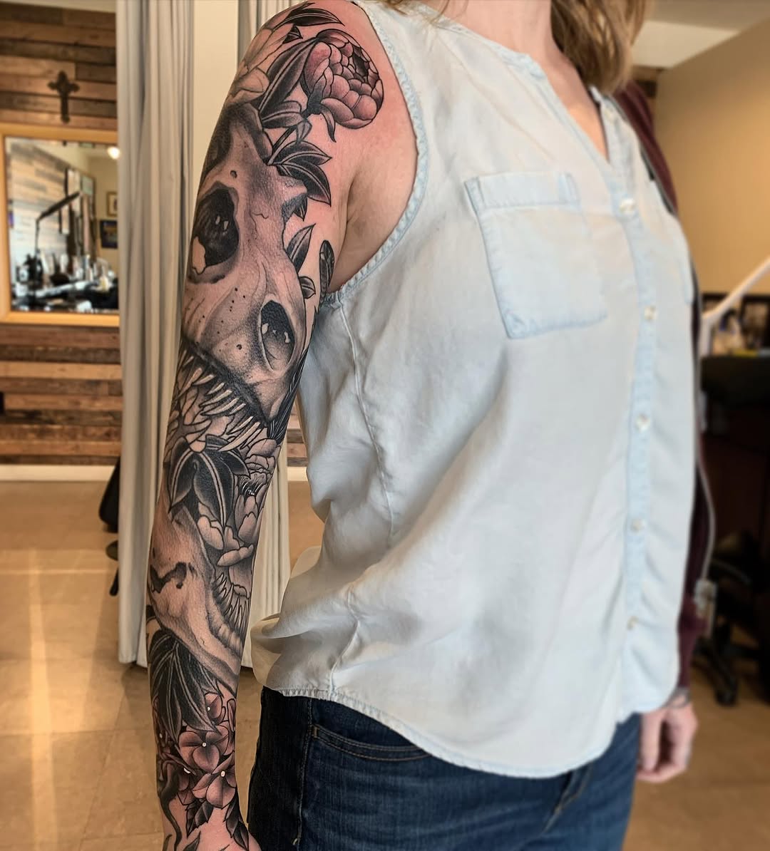Tattoo by @kyleolson — black_and_grey, realism