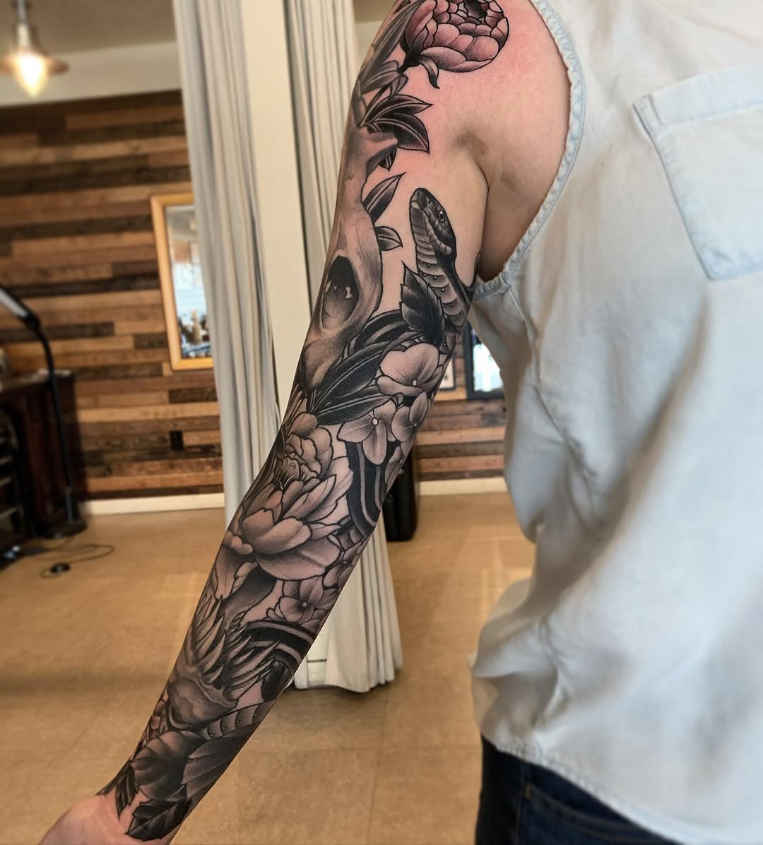 Tattoo by @kyleolson — black_and_grey, realism