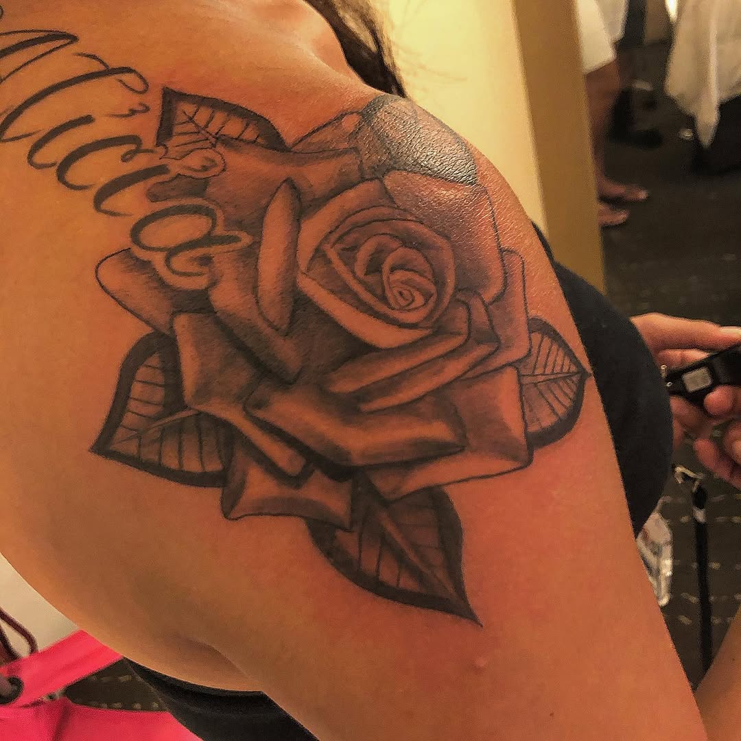Tattoo by @hardcash_jt — black_and_grey, illustrative