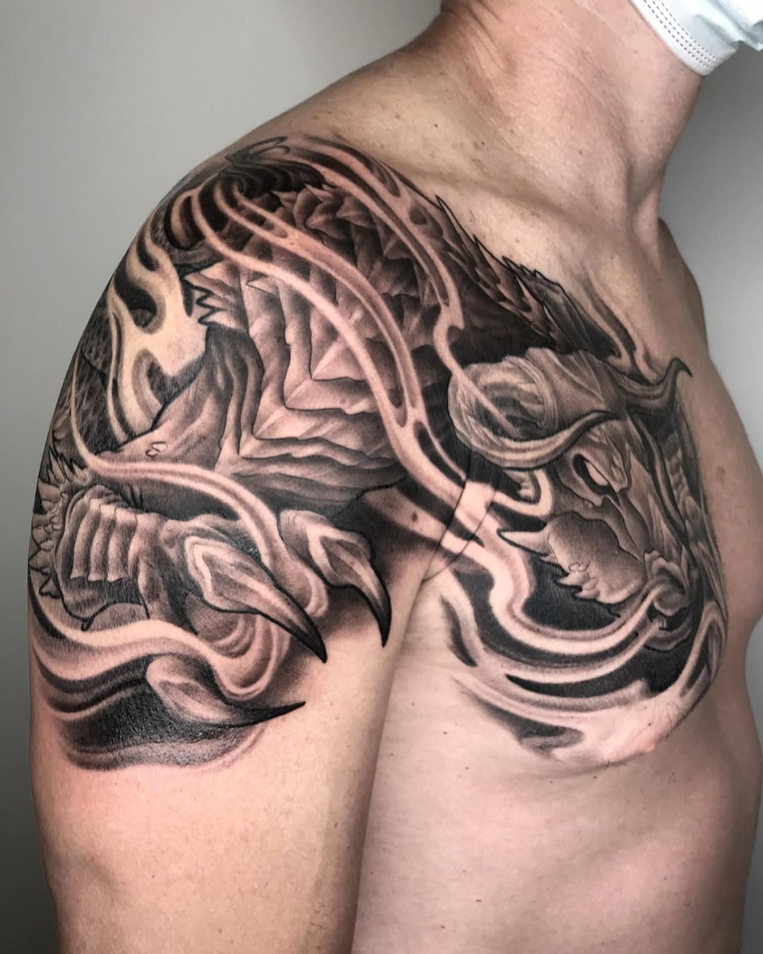 Tattoo by @imperialtattoo — japanese_irezumi, black_and_grey