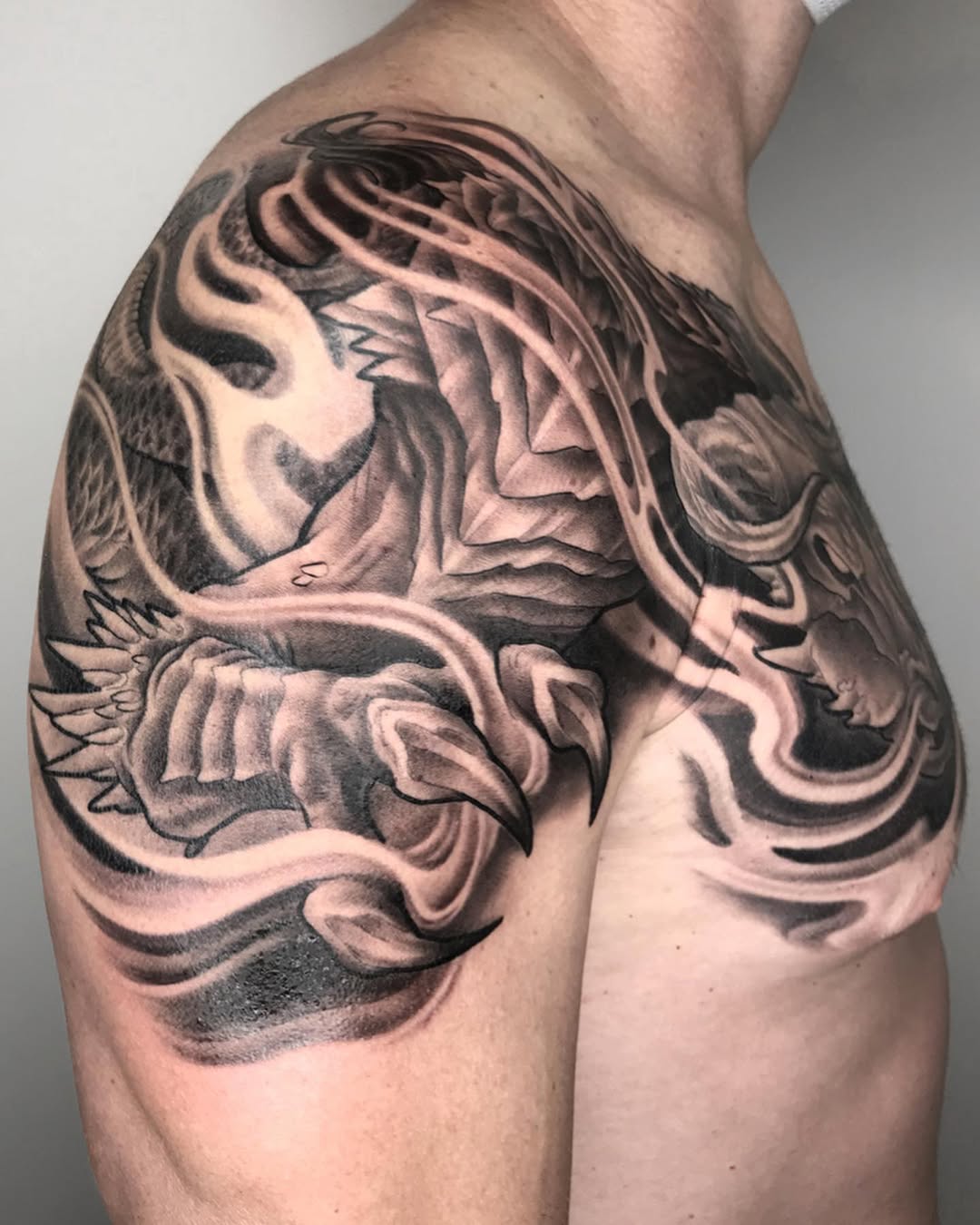 Tattoo by @imperialtattoo — realism, black_and_grey
