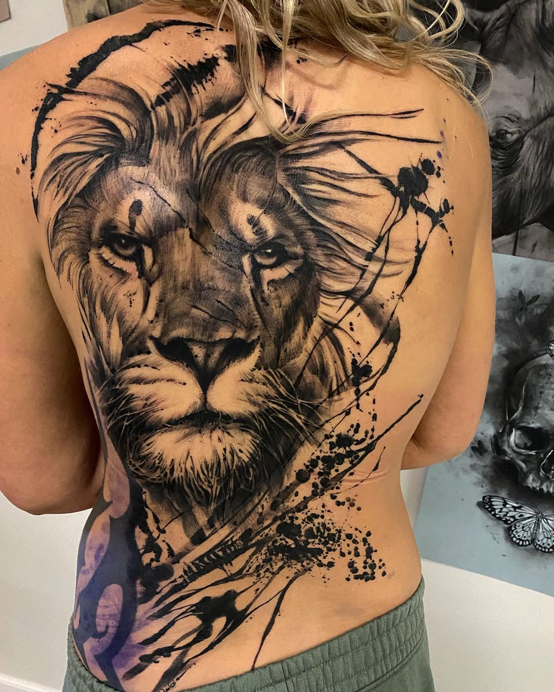 Tattoo by @davidgarnerart — realism, blackwork