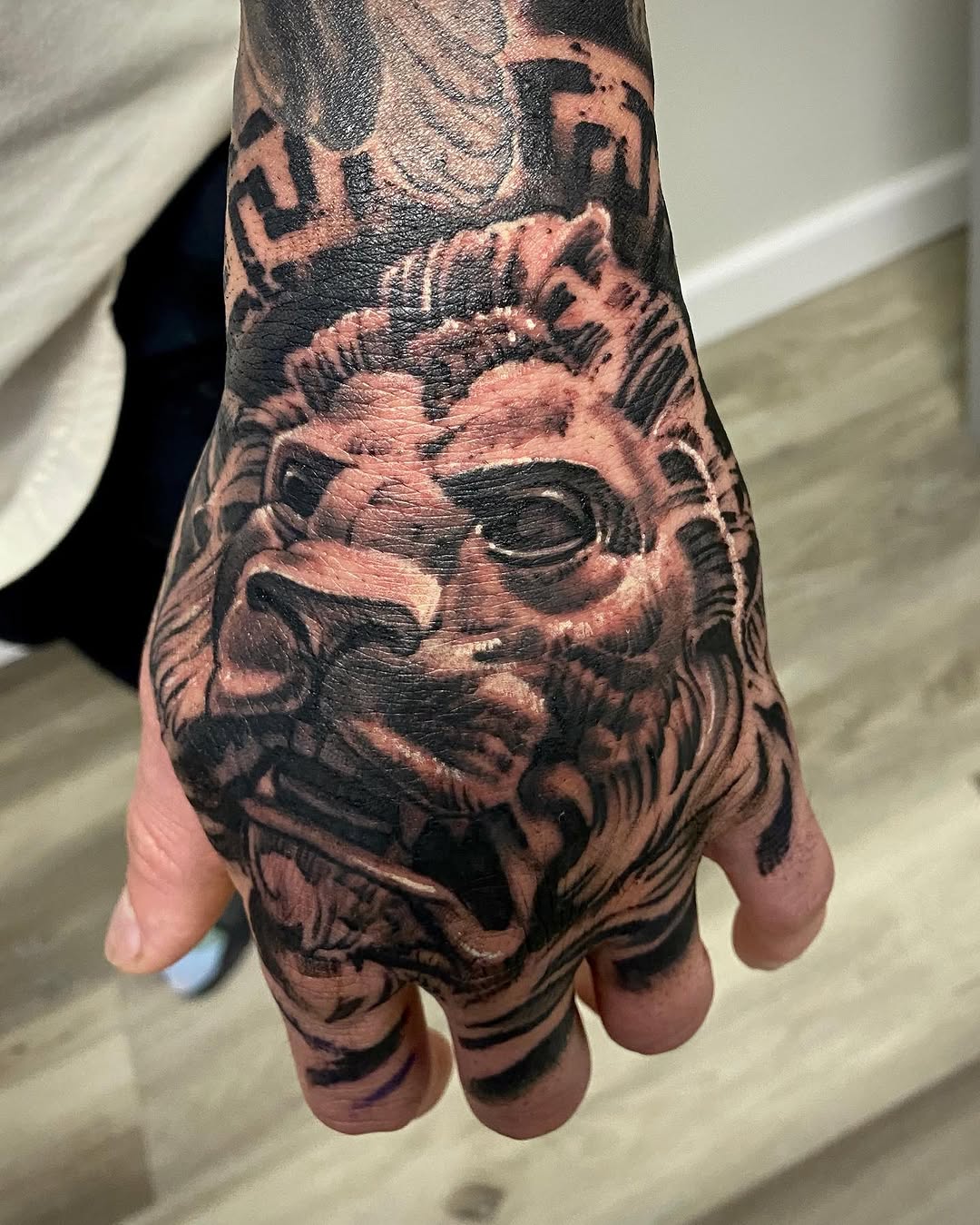 Tattoo by @davidgarnerart — realism, black_and_grey