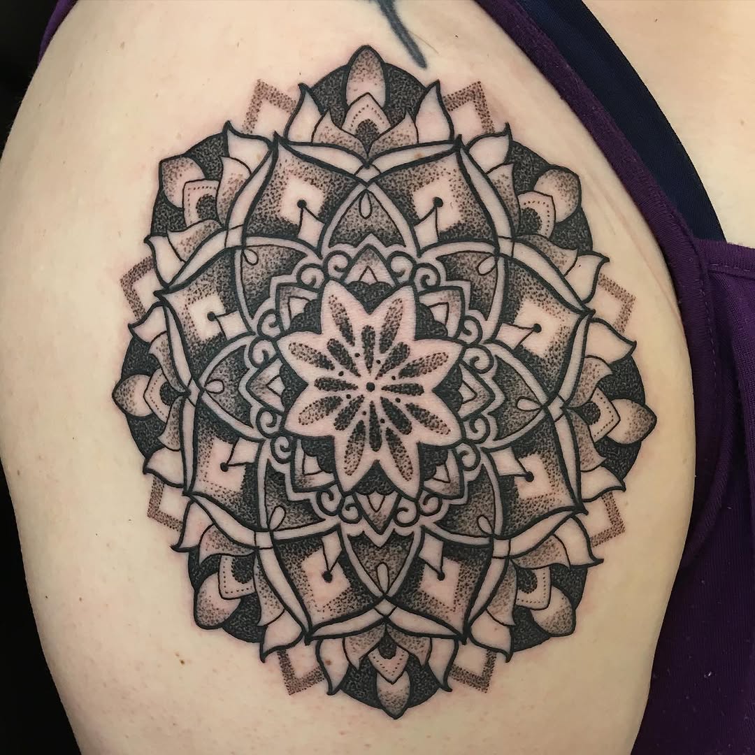 Tattoo by @bystevemartin — geometric, dotwork