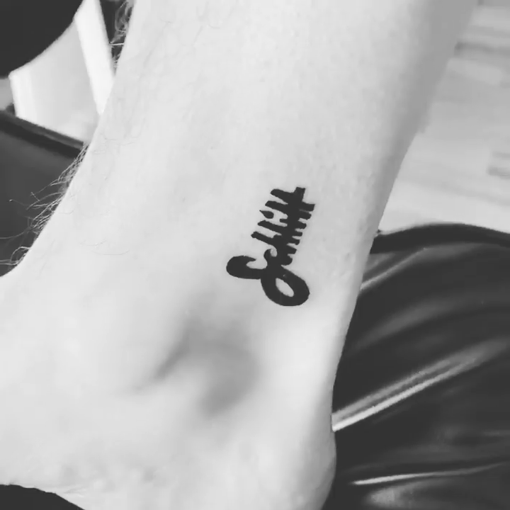Tattoo by @tattoosbyrhonda — lettering_script, blackwork
