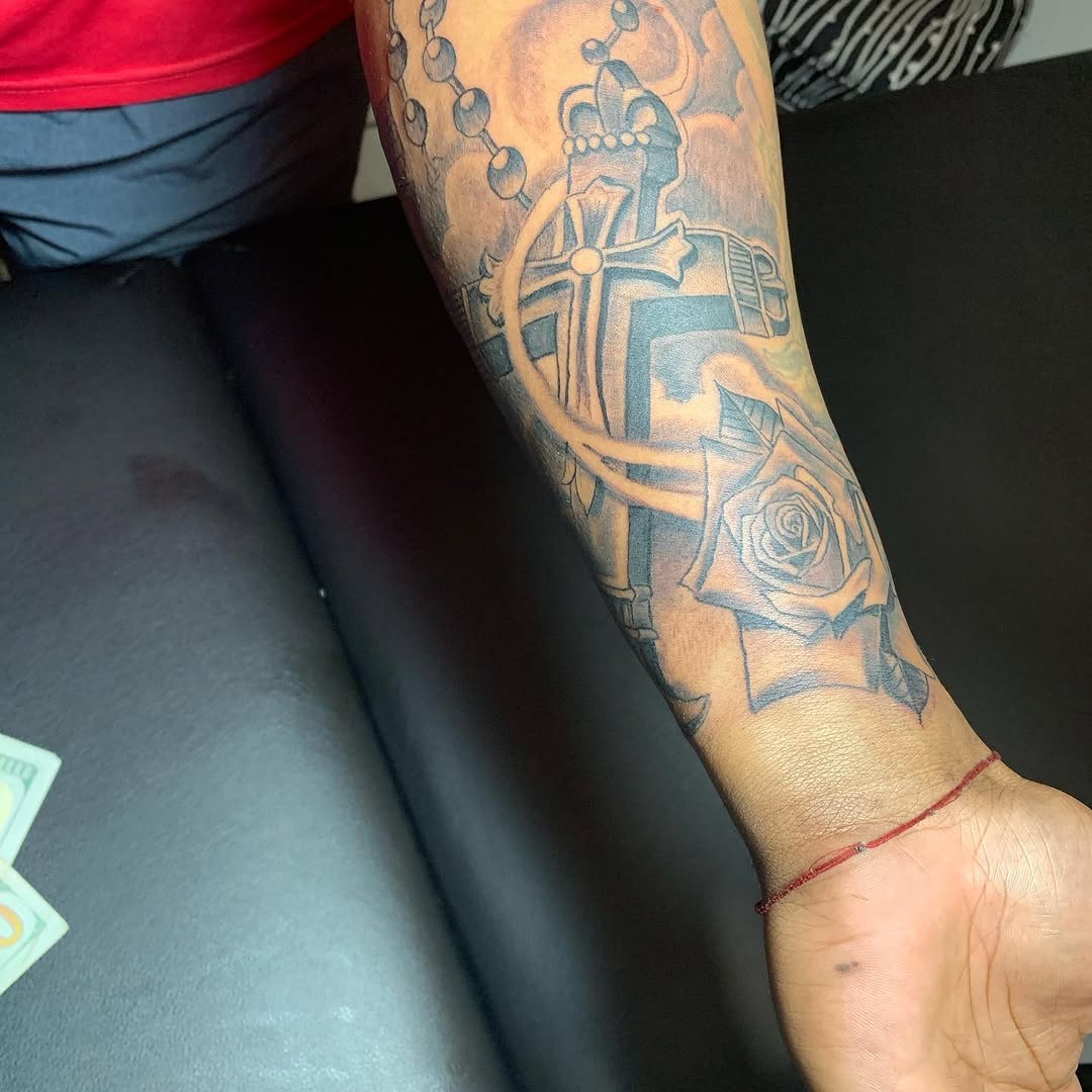 Tattoo by @hardcash_jt — black_and_grey, realism