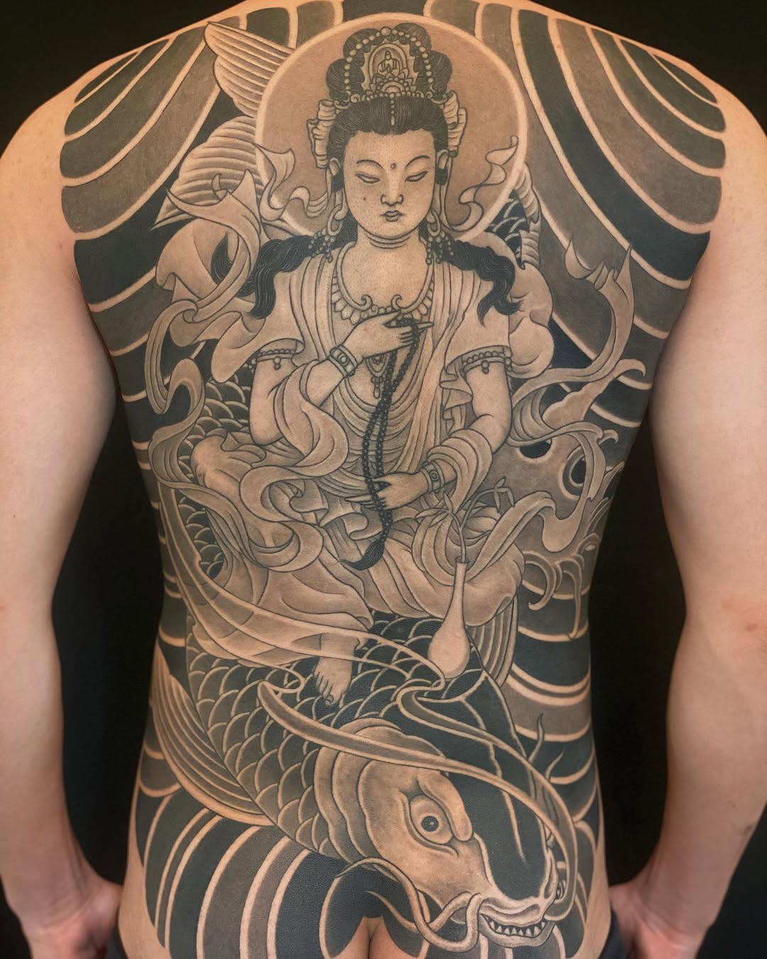 Tattoo by @ictattoo_spoonek947 — japanese_irezumi, black_and_grey