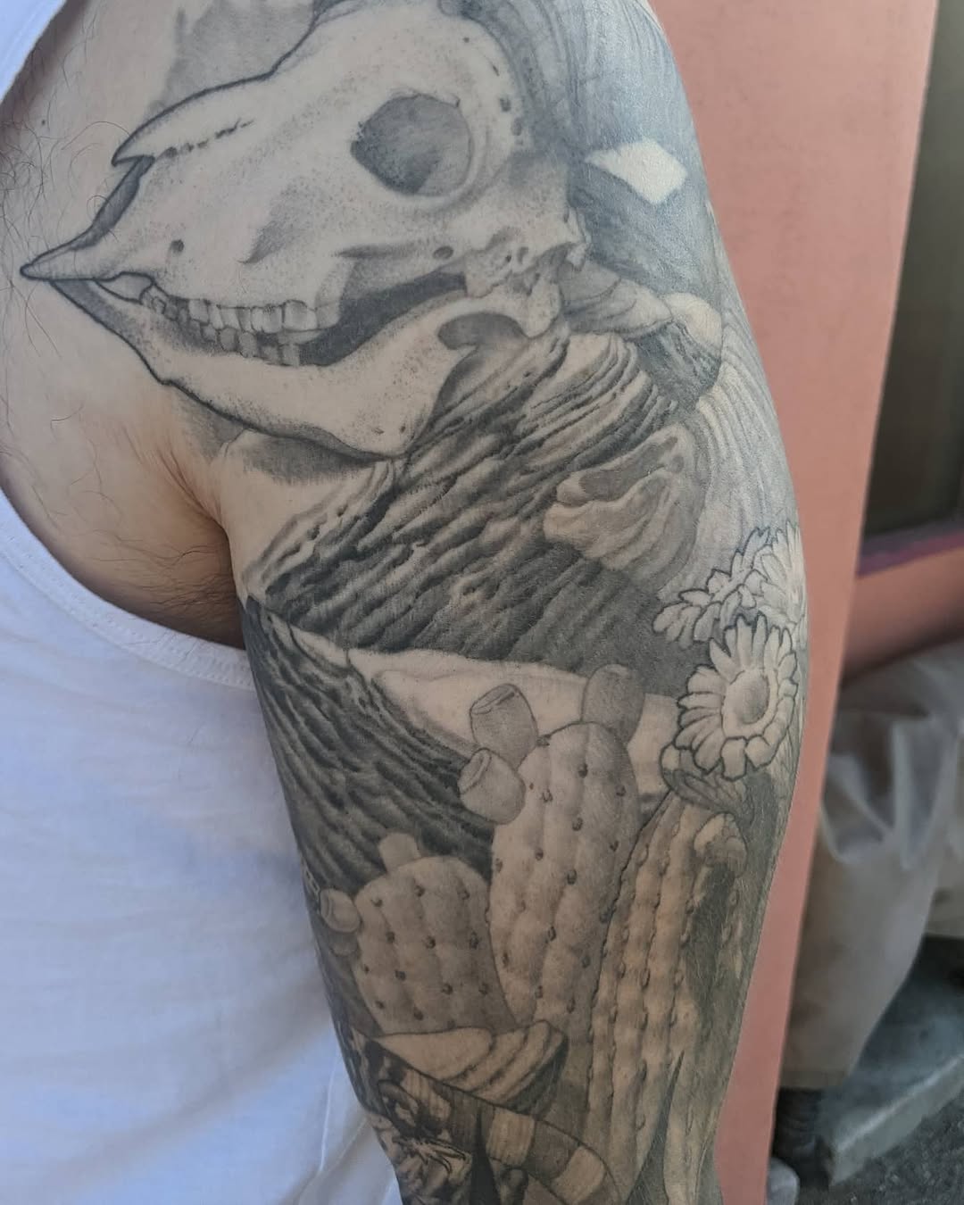Tattoo by @fortune_glory — black_and_grey, realism