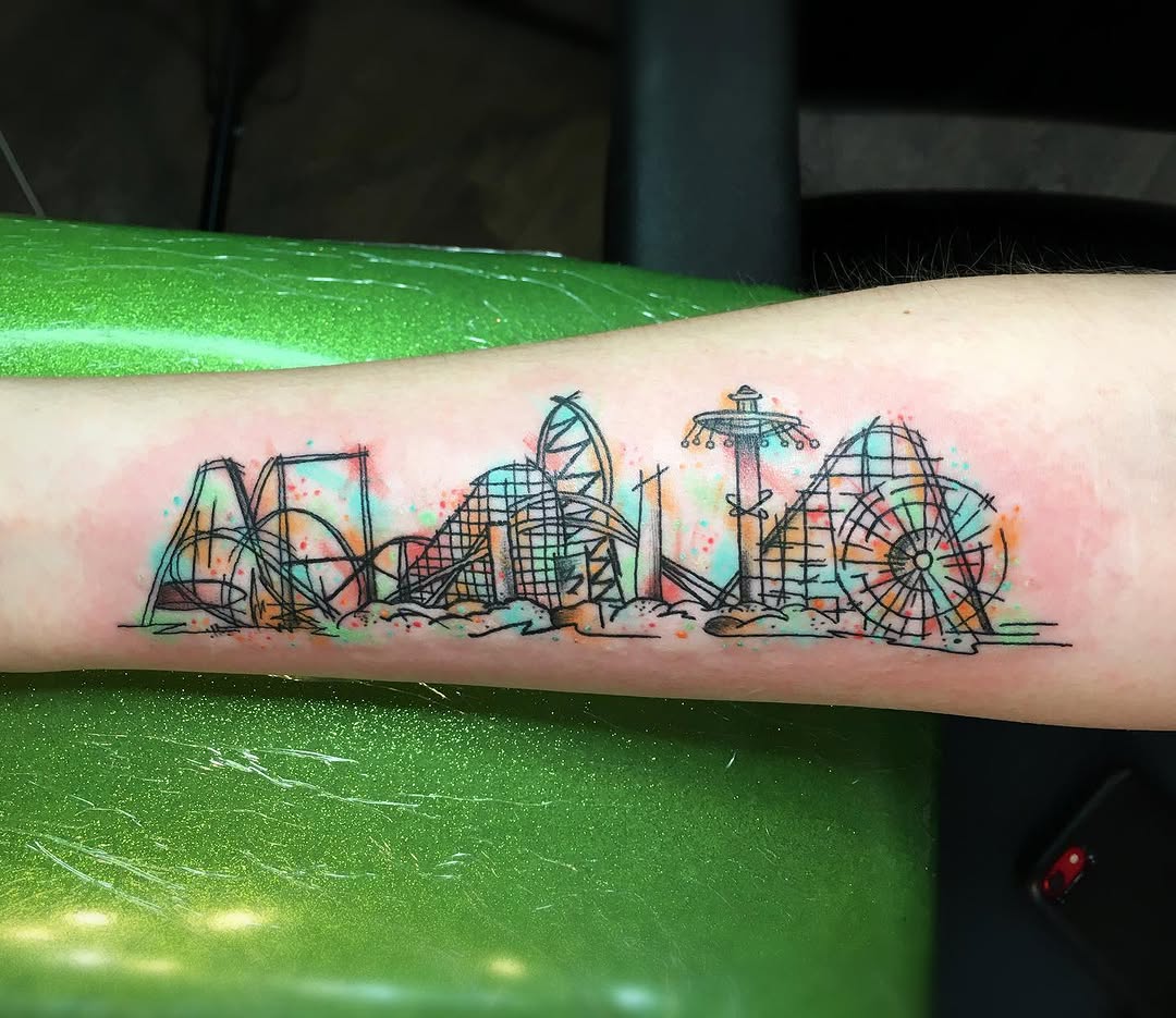 Tattoo by @shadowofjeff โ watercolor, illustrative