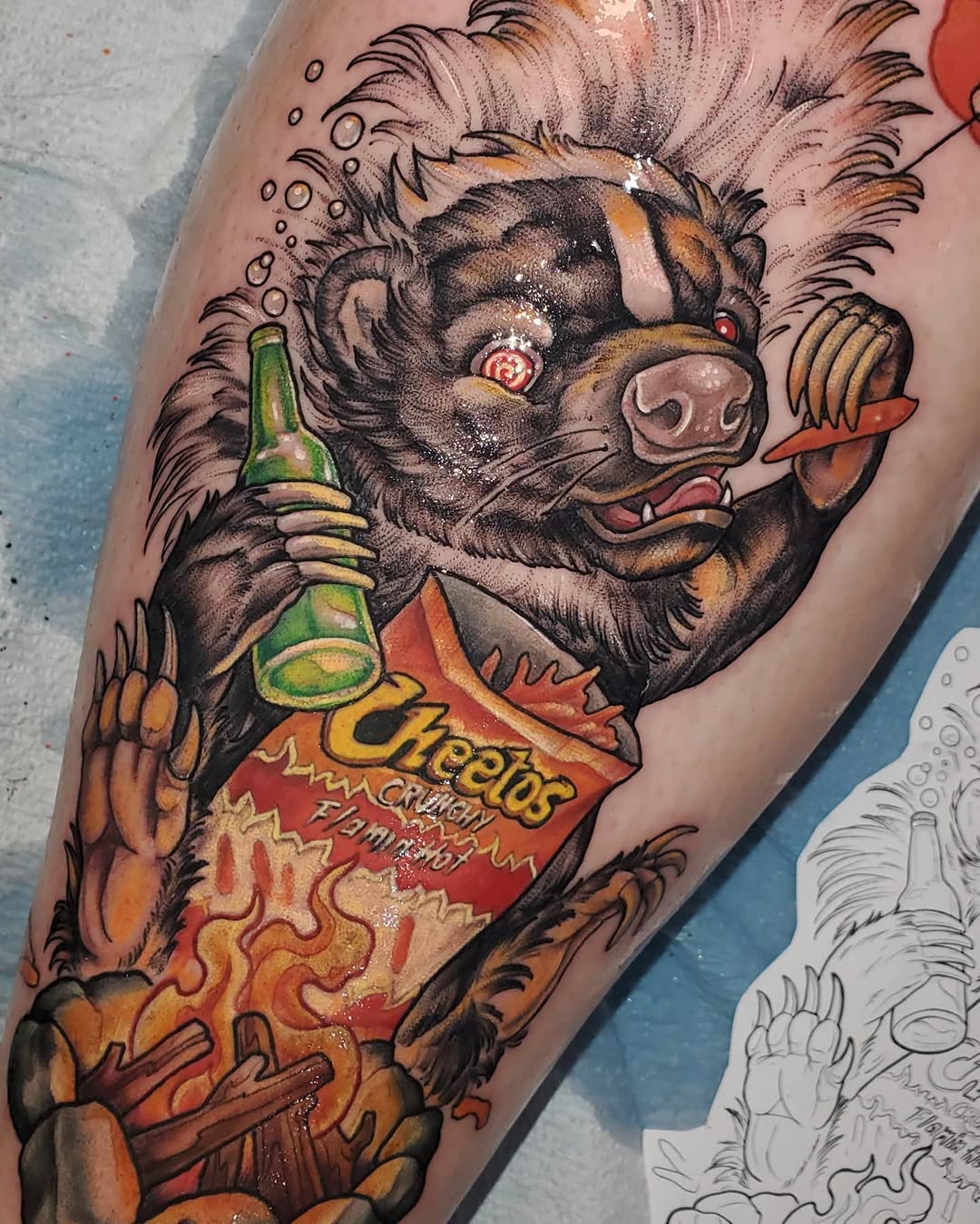 Tattoo by @erinrietzetattoo — new_school