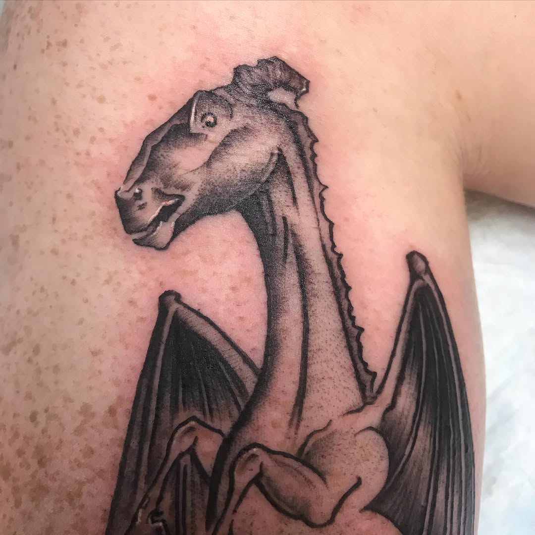Tattoo by @rae__bies — realism, black_and_grey