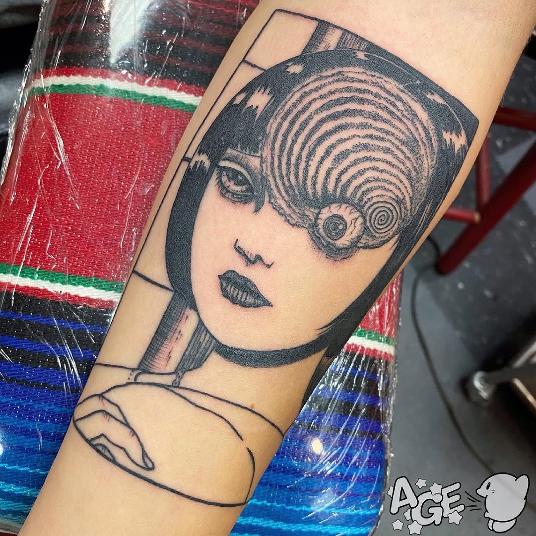 Tattoo by @agedragotattoo — illustrative, black_and_grey