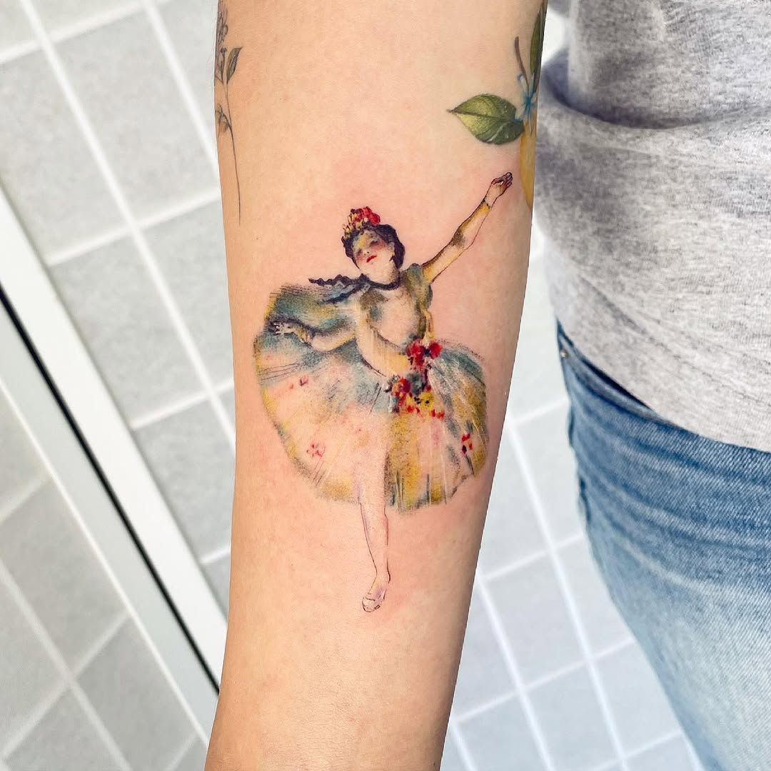 Tattoo by @alissajungink — watercolor