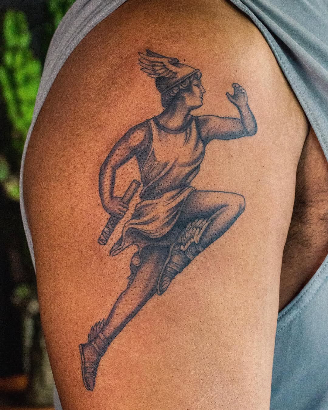 Tattoo by @ames32 — black_and_grey, realism
