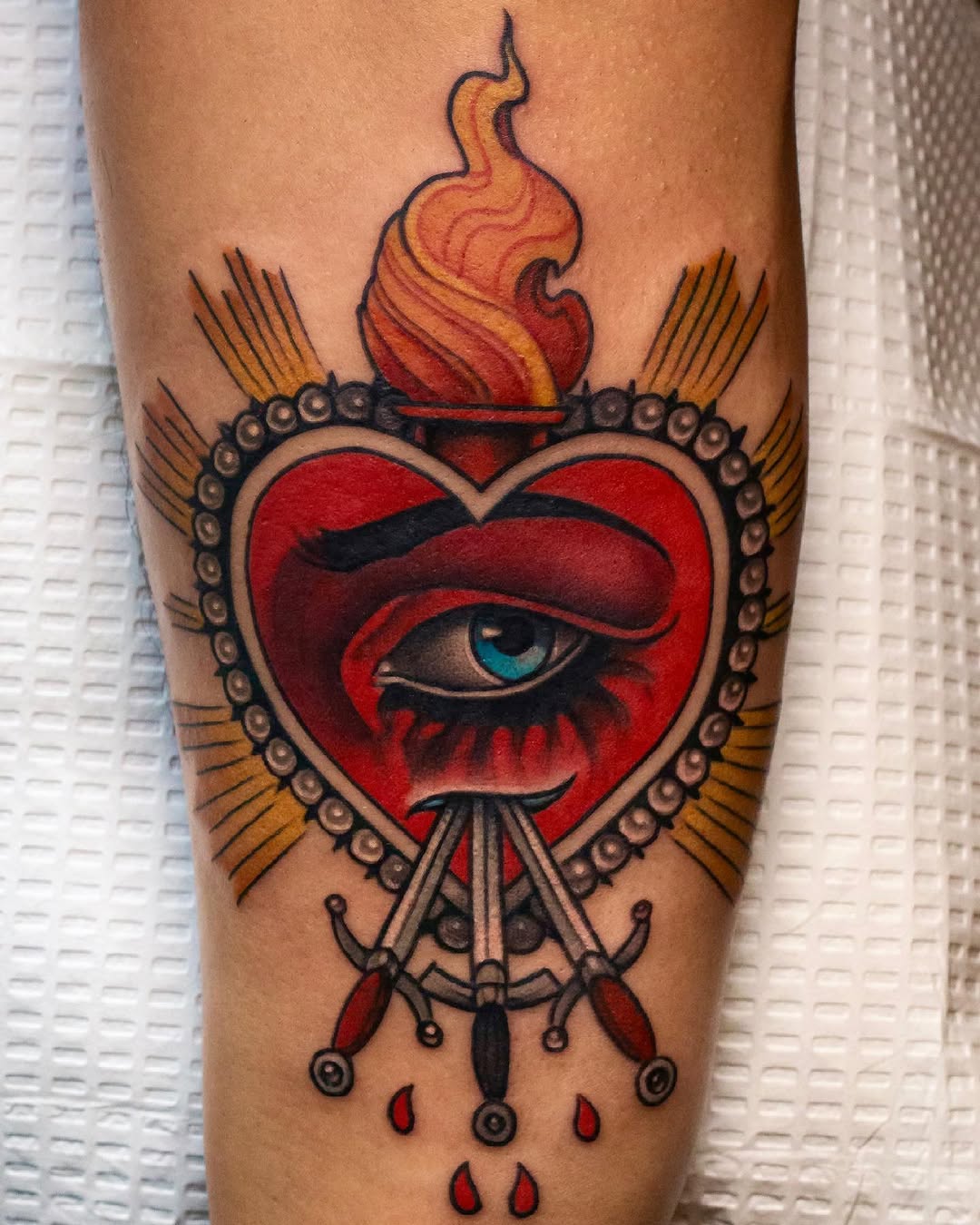 Tattoo by @ames32 — american_traditional, neo_traditional