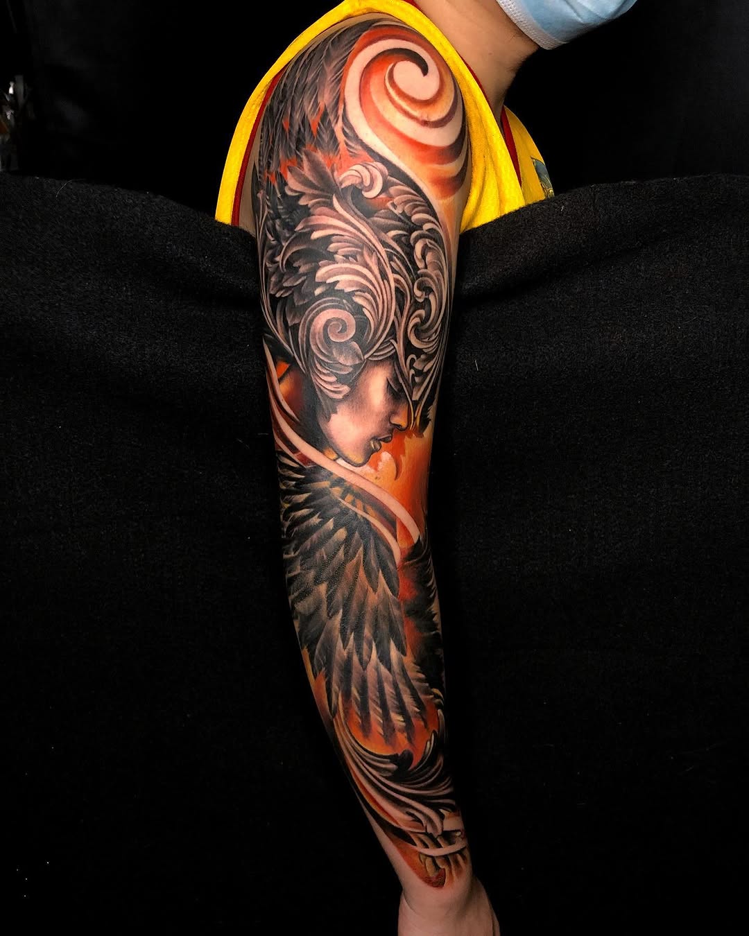Tattoo by @micogeologo_tattoo โ realism, black_and_grey