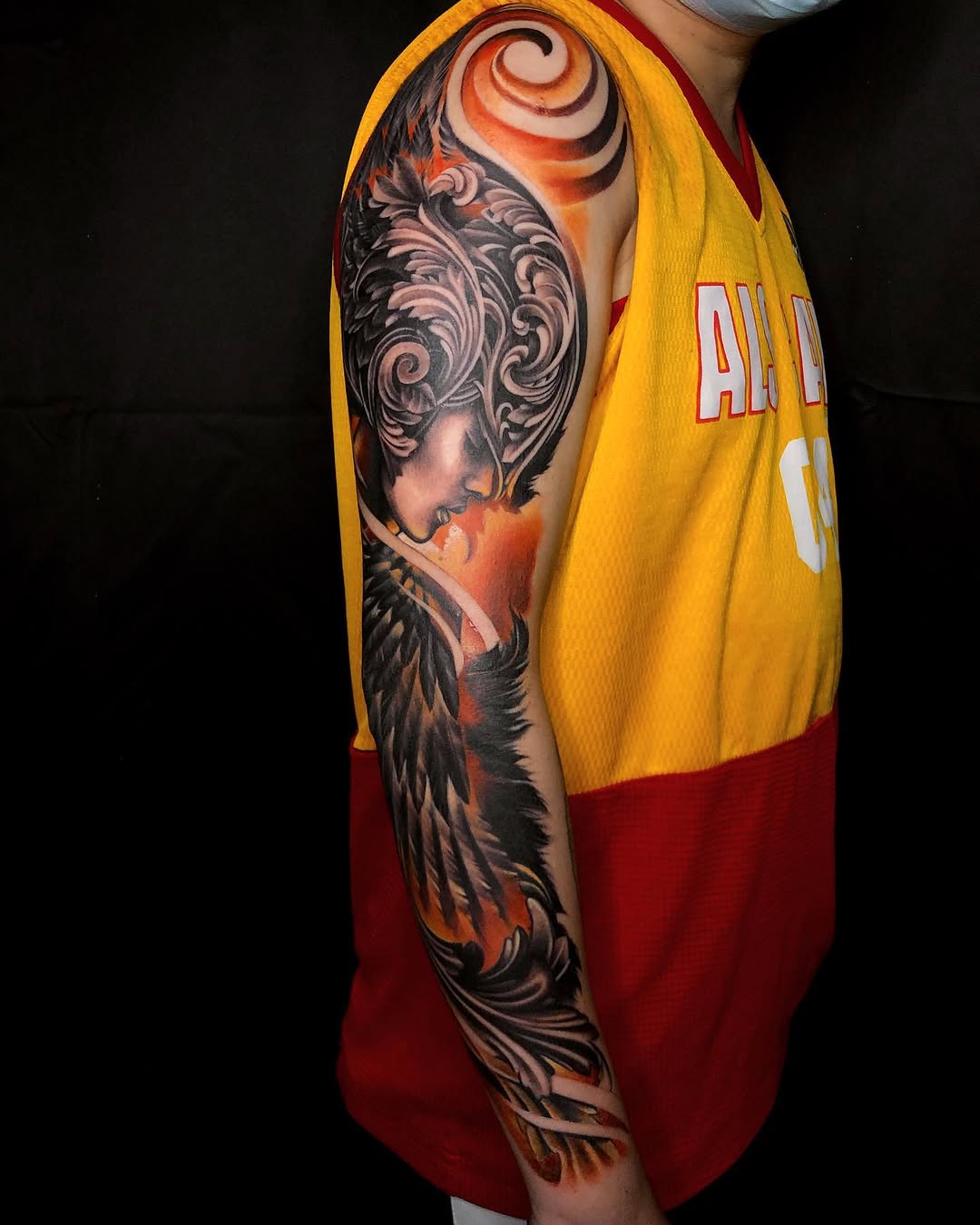Tattoo by @micogeologo_tattoo โ realism, black_and_grey