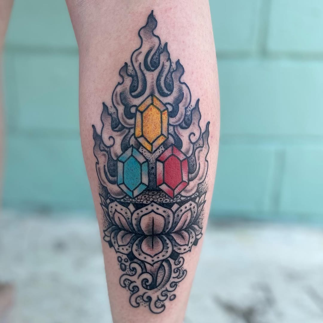 Tattoo by @zacharyiangarden — black_and_grey, ornamental
