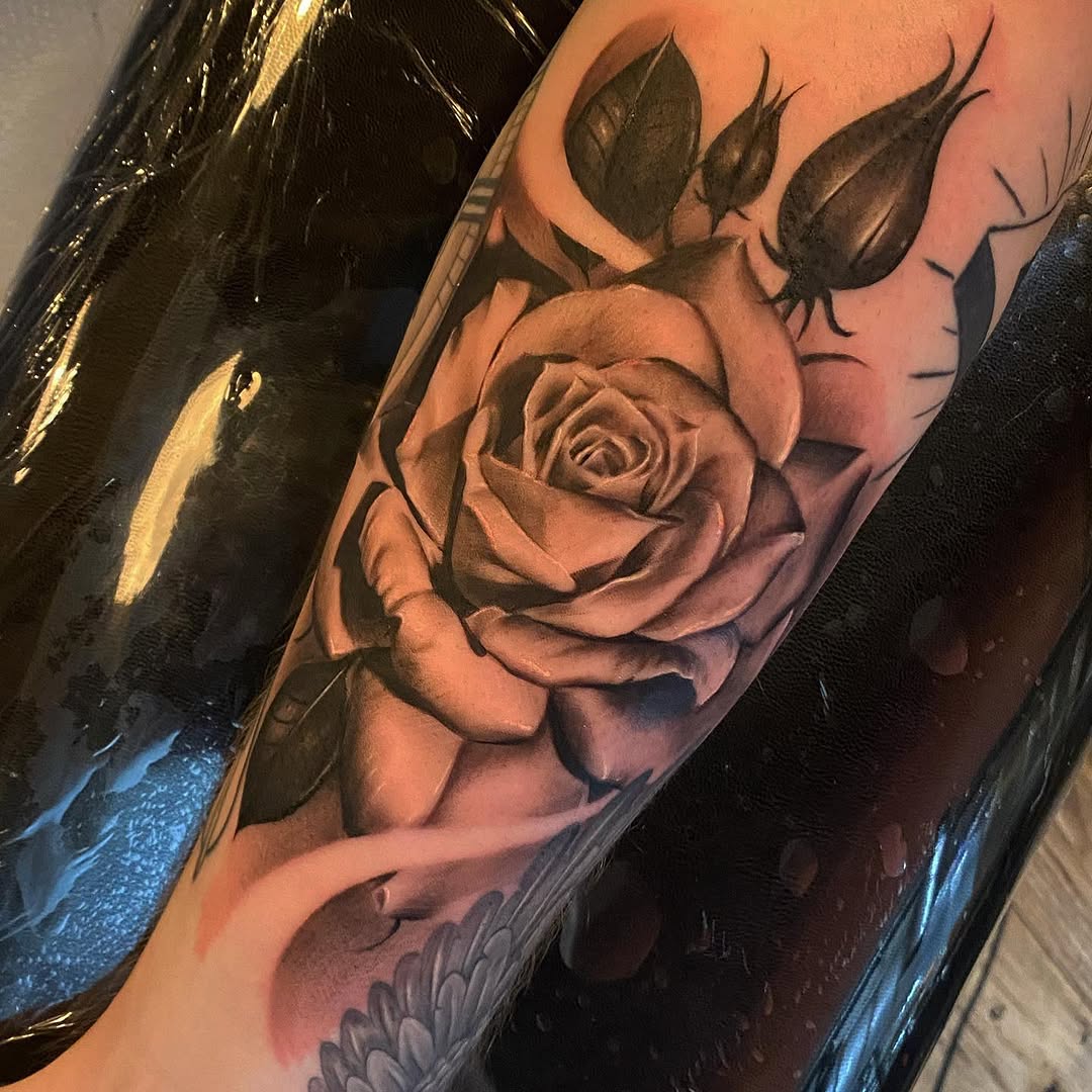 Tattoo by @awztattoos — black_and_grey, realism