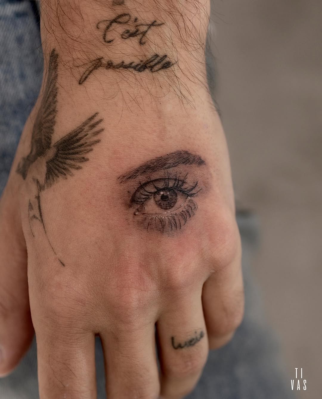 Tattoo by @tivas — fine_line, realism