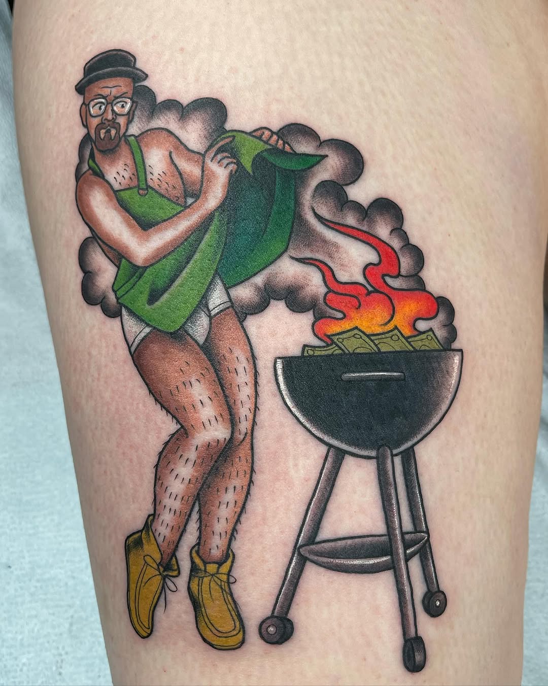 Tattoo by @annappley — american_traditional, illustrative