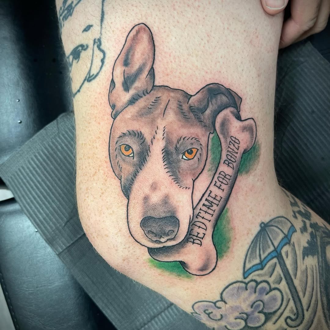 Tattoo by @jh_tattoos_ — realism, lettering_script