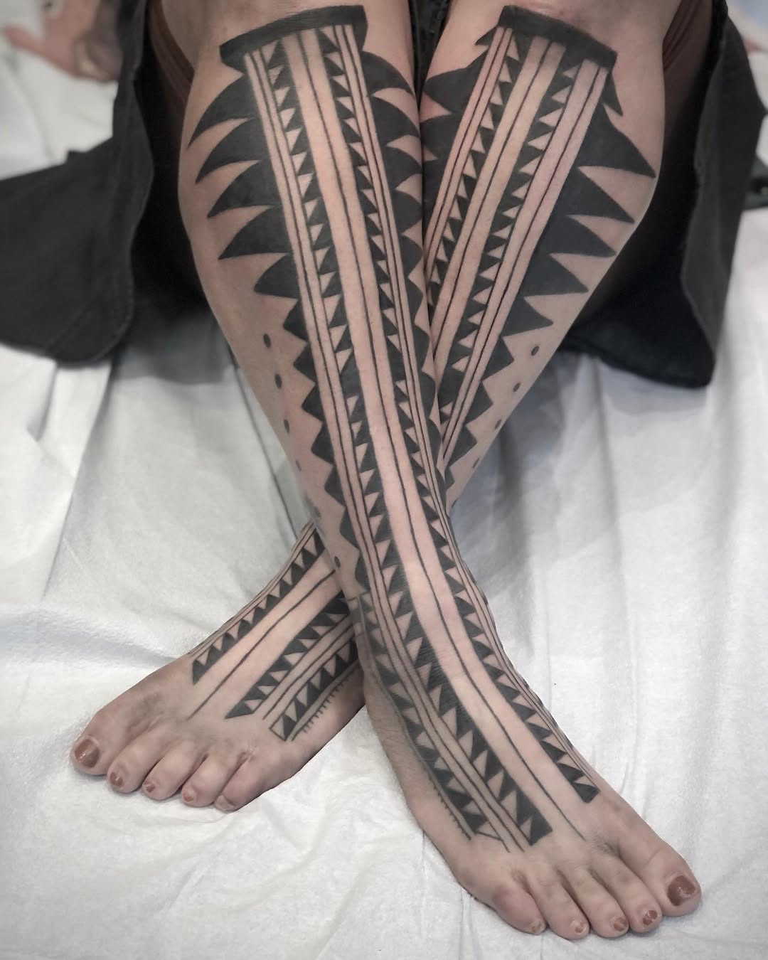 Tattoo by @needlerelic_tattoo — tribal, geometric