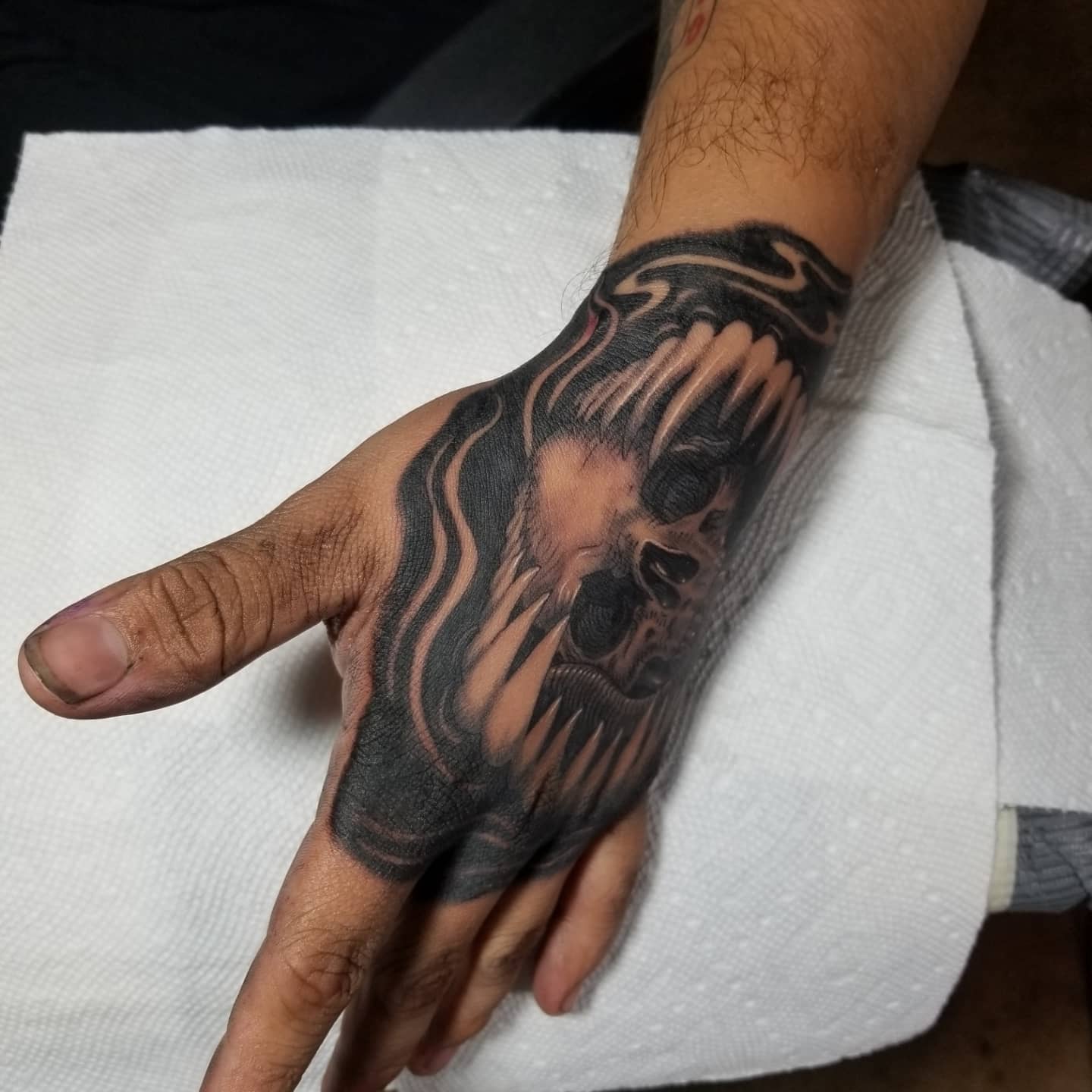 Tattoo by @tattoos.by.miguelc — black_and_grey, dark_realism